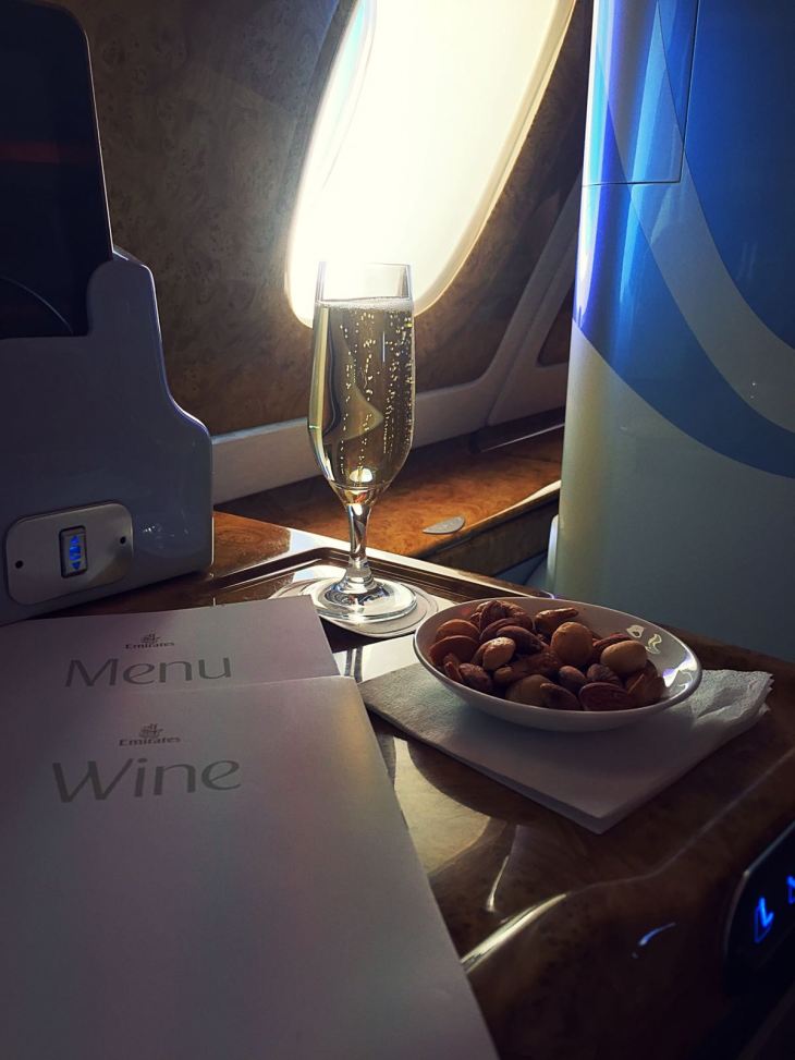 The Wine Junkies Emirates Flight 1